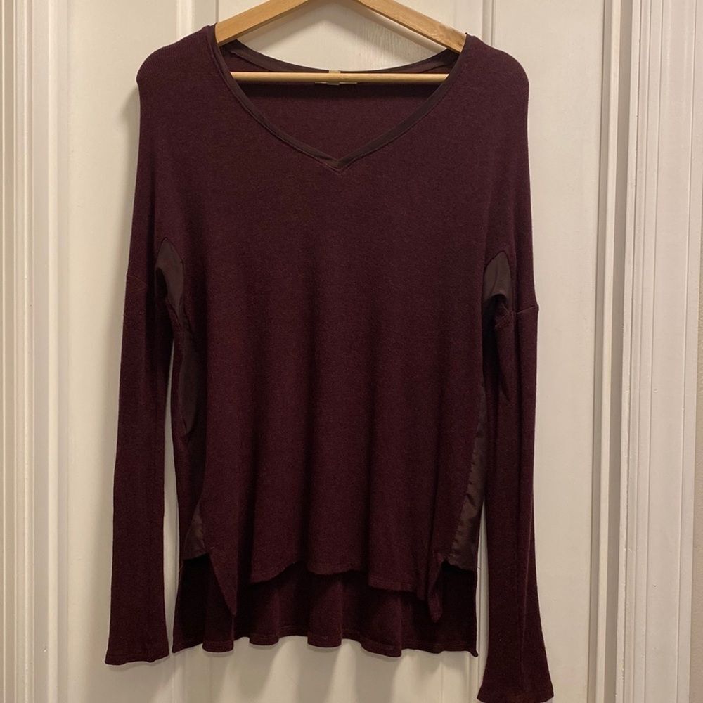 Bordeaux long sleeve top size S